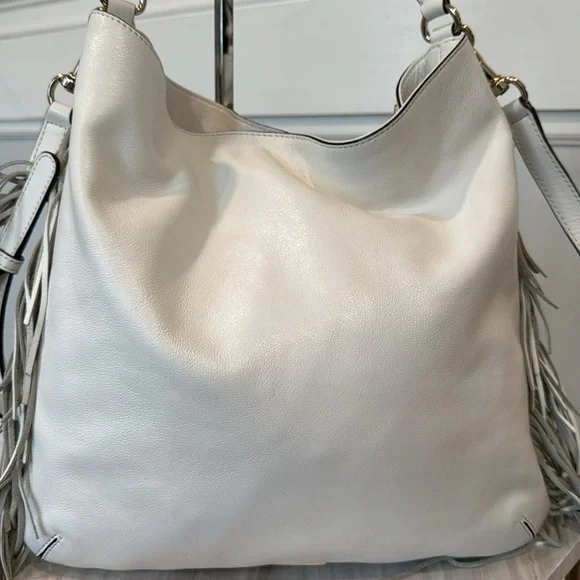 Rebecca Minkoff Bag Darren Leather Studded Fringe Satchel - Picture 7 of 17